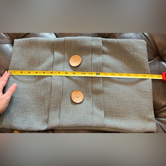 Pier 1 Pillow Case Cover With Button Accents Coastal Blue - Picture 9 of 10